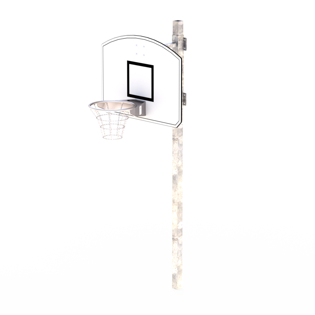 Basketballstativ med kurv frittstående, regulerbar