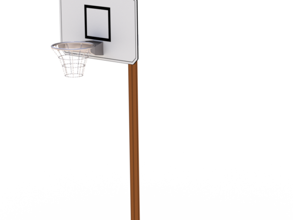 Basketballstativ, frittstående. I aluminium og HPL