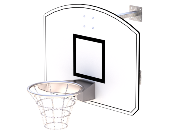 Basketballstativ for veggmontering