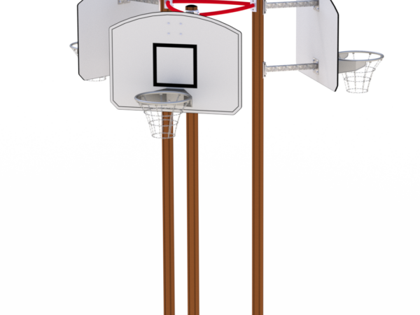Basketballstativ trippel kompl m/3kurver