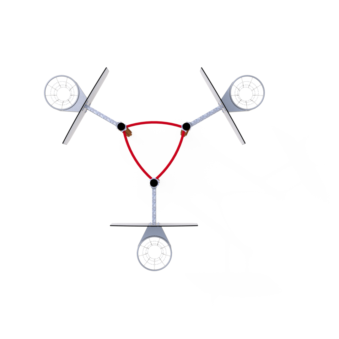 71 864 050 Camera A Basketballstativ trippel kompl m/3kurver