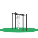 Pull ups i utendørs treningsapparat