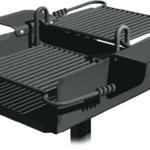 Dobbel grill 50 cm med trinnløs og justerbar grillrist