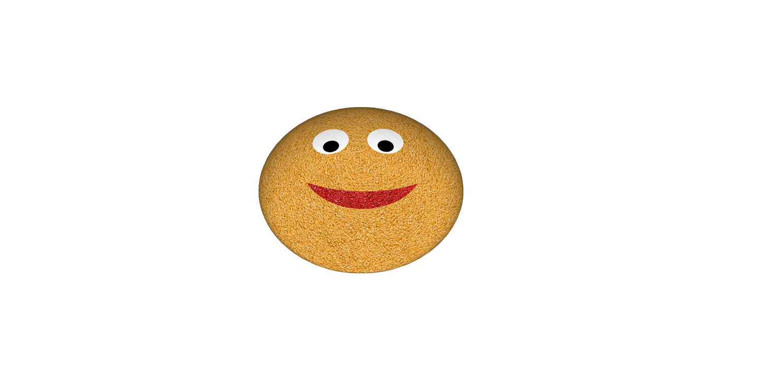 emoji smiley gul i 3D