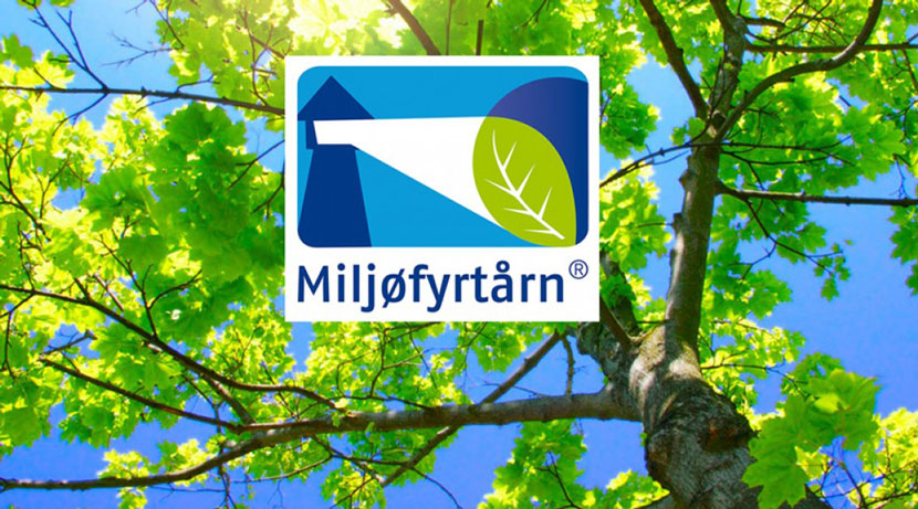 Miljøfyrtårn logo og blogginnlegg om søve sertifisering