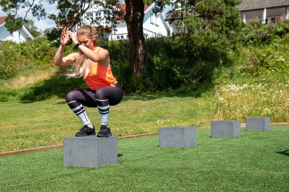 Utendørs trening i treningspark