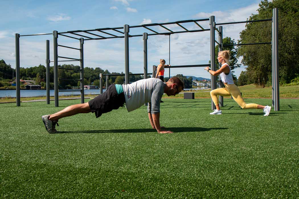 Søve treningspark for utendørs trening tilpasset alle