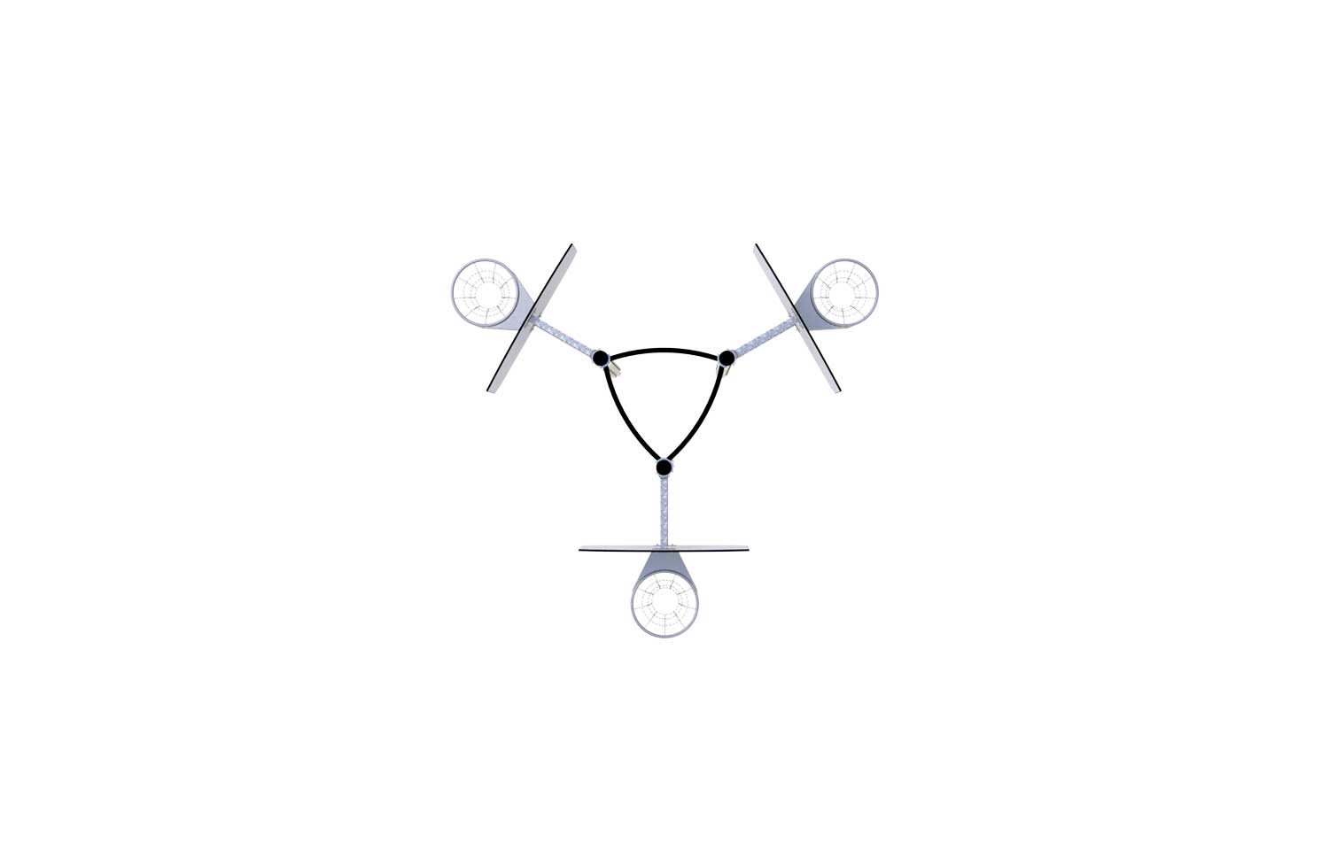 71 864 051 3 grått og sort basketstativ