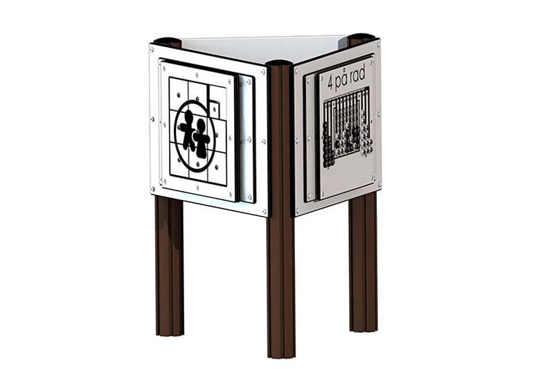 Stolpe til tre aktivitetspaneler