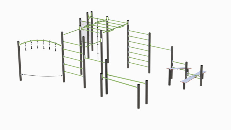 Komplett treningsapparat til treningspark