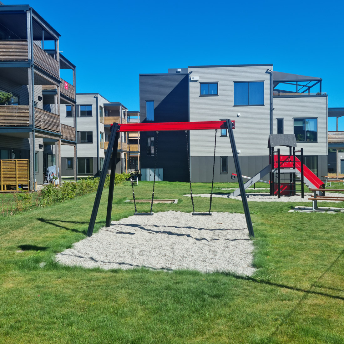 Huskestativ for to seter