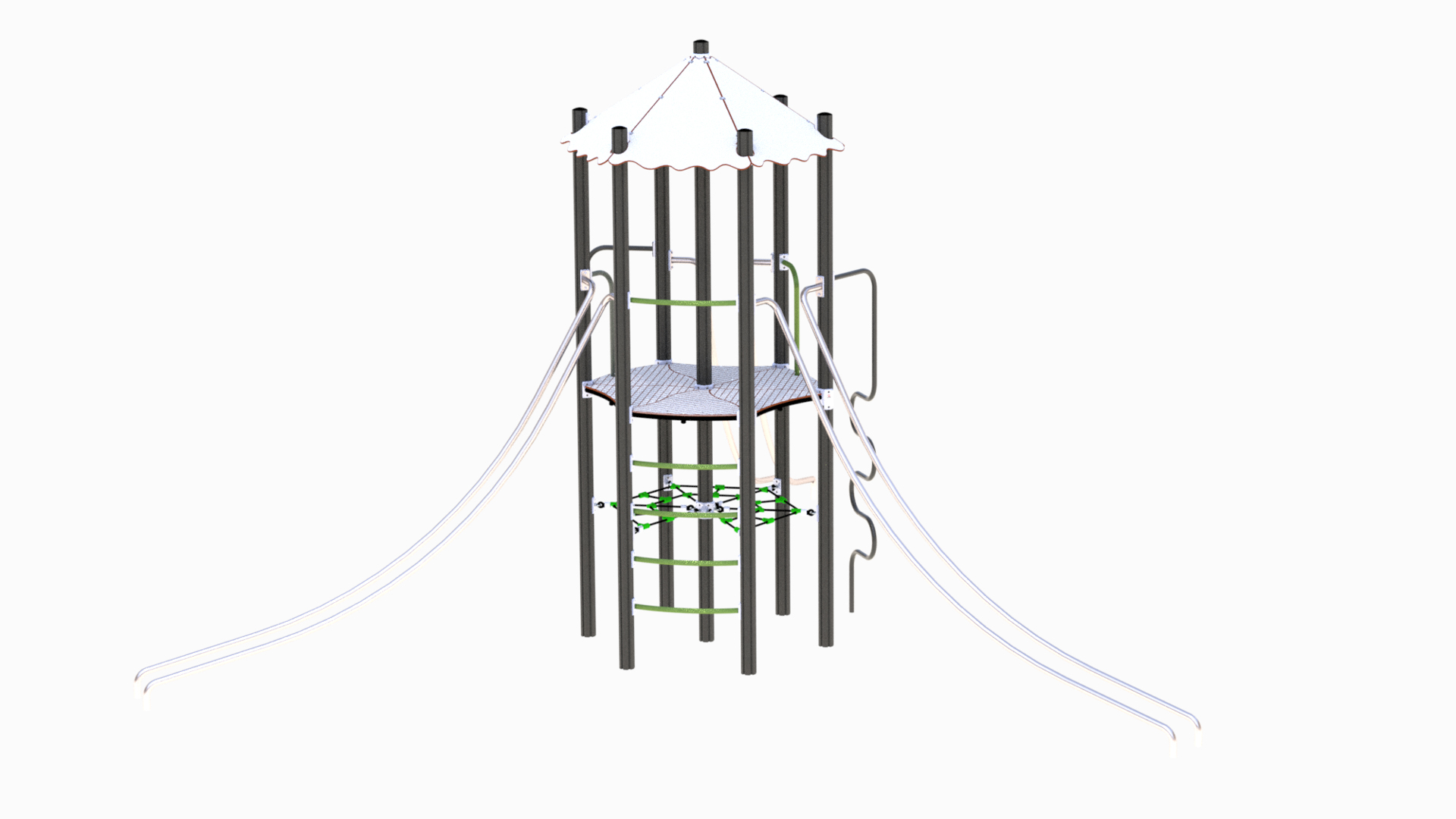 Thorium proton klatreapparat med tårn og slider