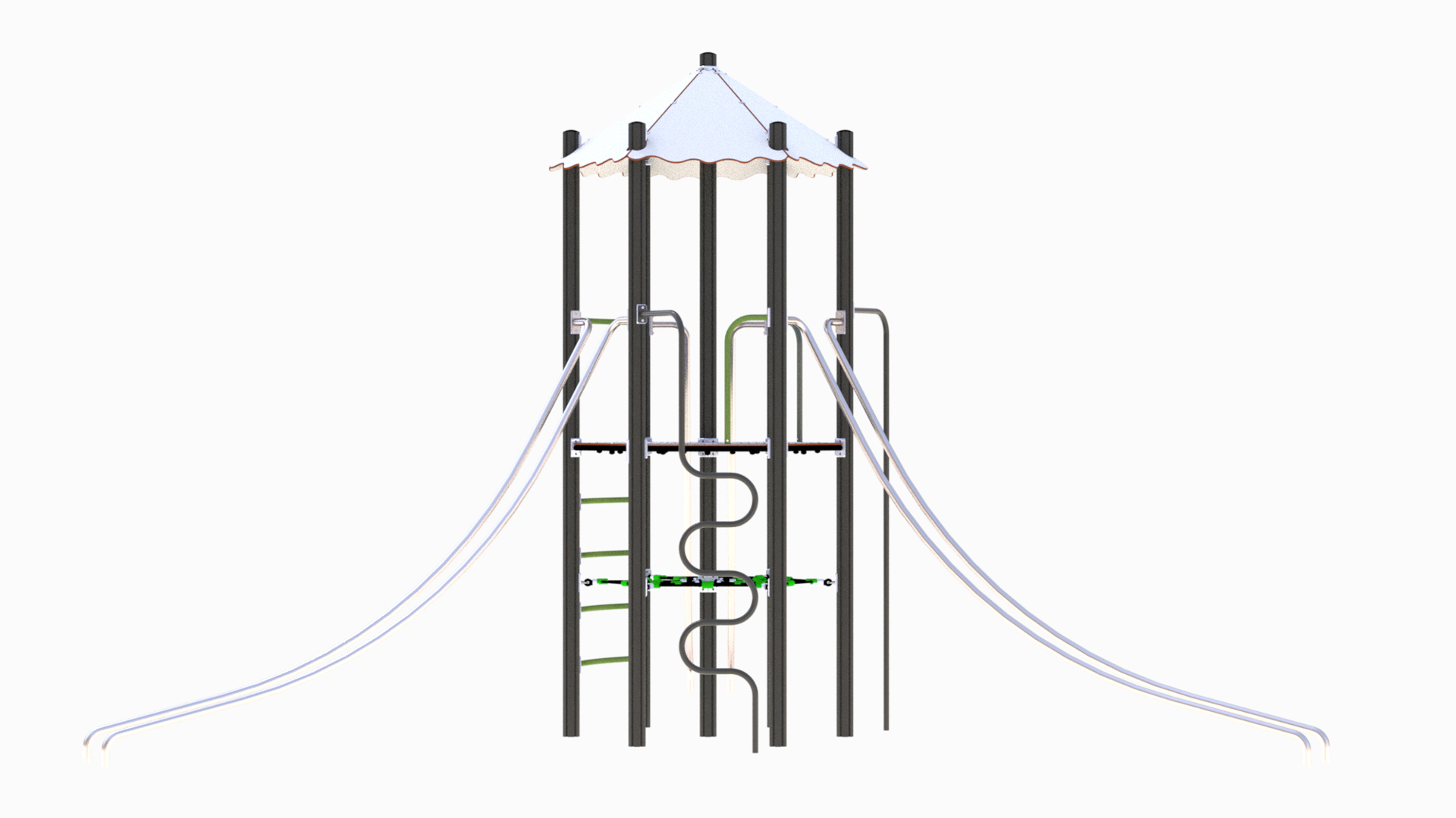 Thorium proton klatreapparat med tårn og slider