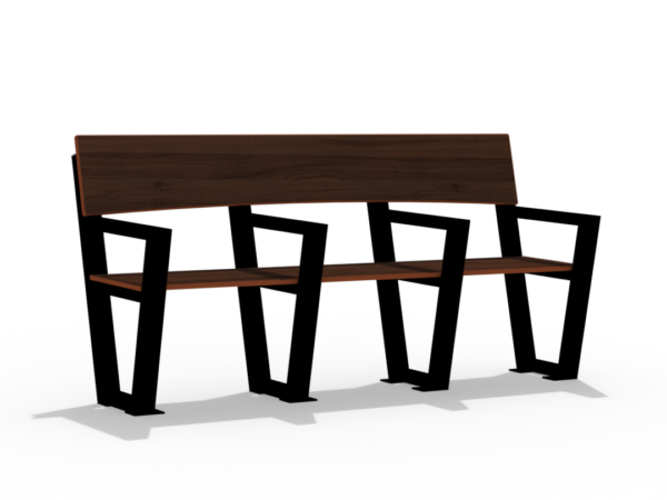 Seniorbenk 3 seter m/midtarmlene