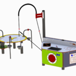 Kjøkken med kran og bord